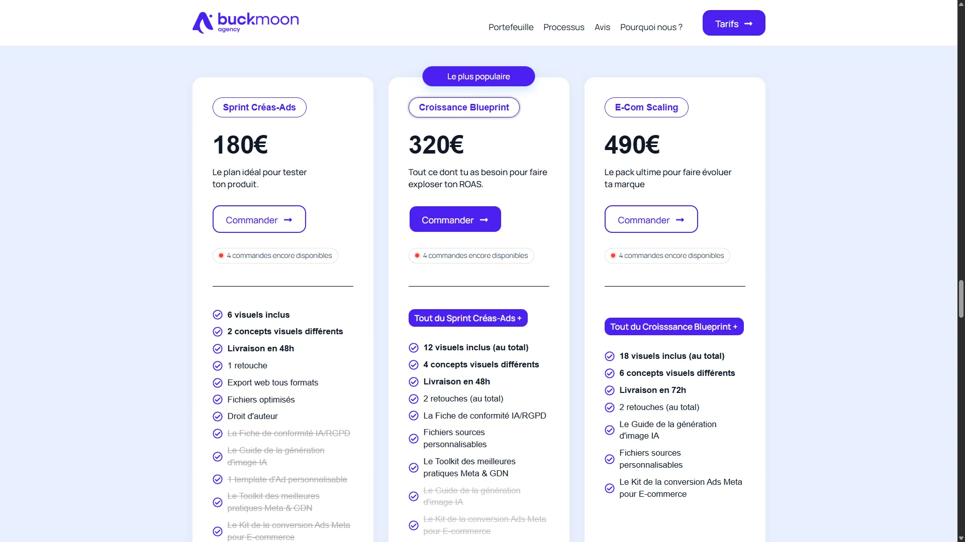 BuckMoon Upsells
