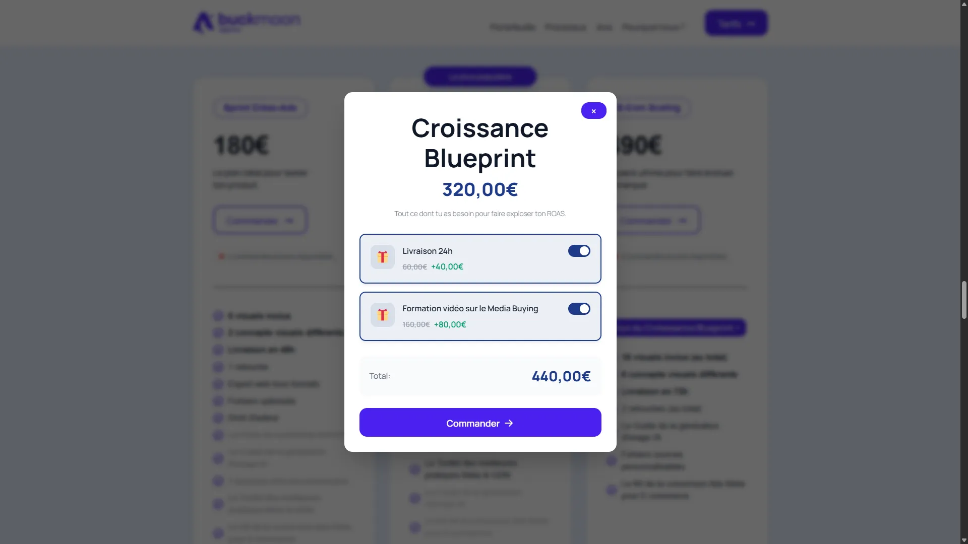 BuckMoon Upsells screenshot 2