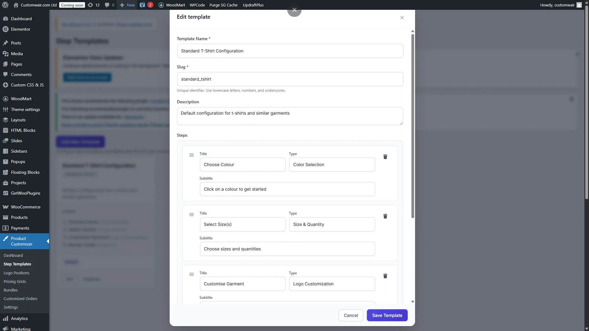 Customwair Product Customizer screenshot 4