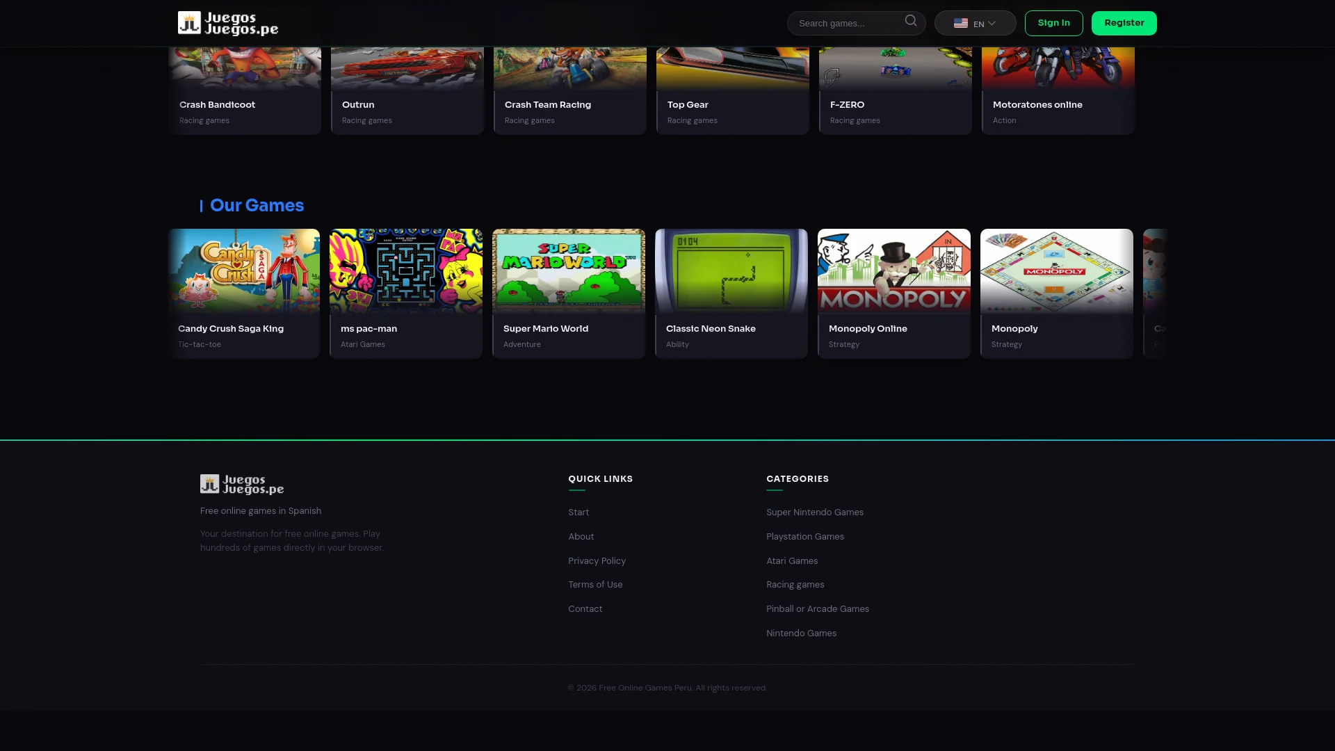 JuegosJuegos.pe screenshot 2